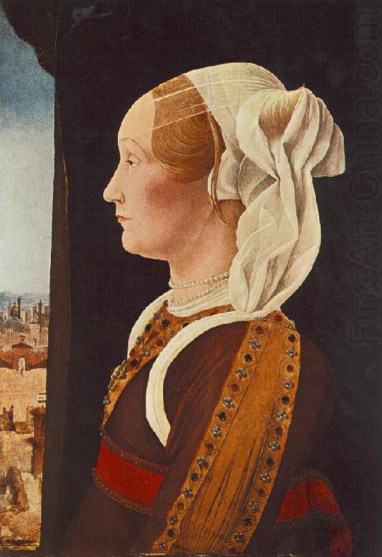 Ercole de Roberti Portrait of Ginevra Bentivoglio china oil painting image